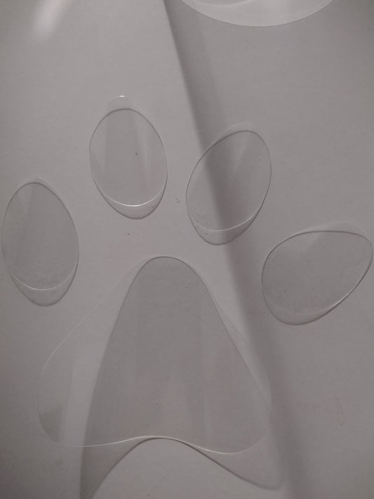 Plastic Sheets for Paw Print Shaker Mold