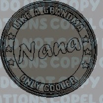 Grandma (inserts for 4" round)