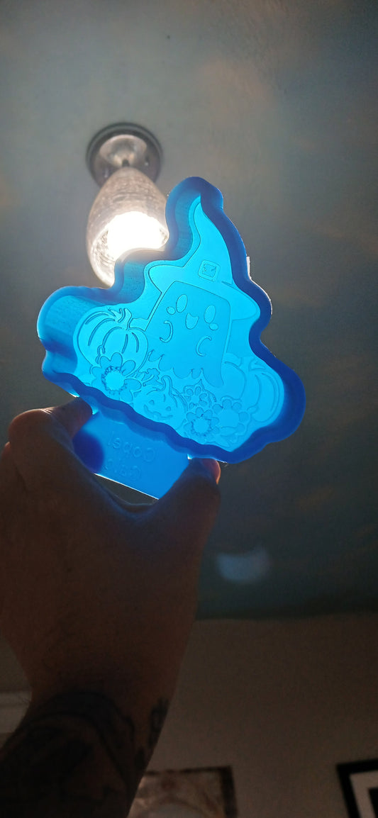 Witch Ghost in Pumpkin Patch