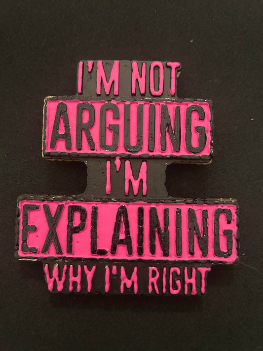 Not Arguing