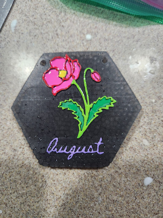 Birth Month Flowers (inserts for hexagon mold)