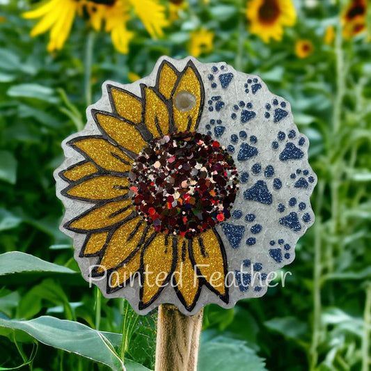 Paw Print Sunflower