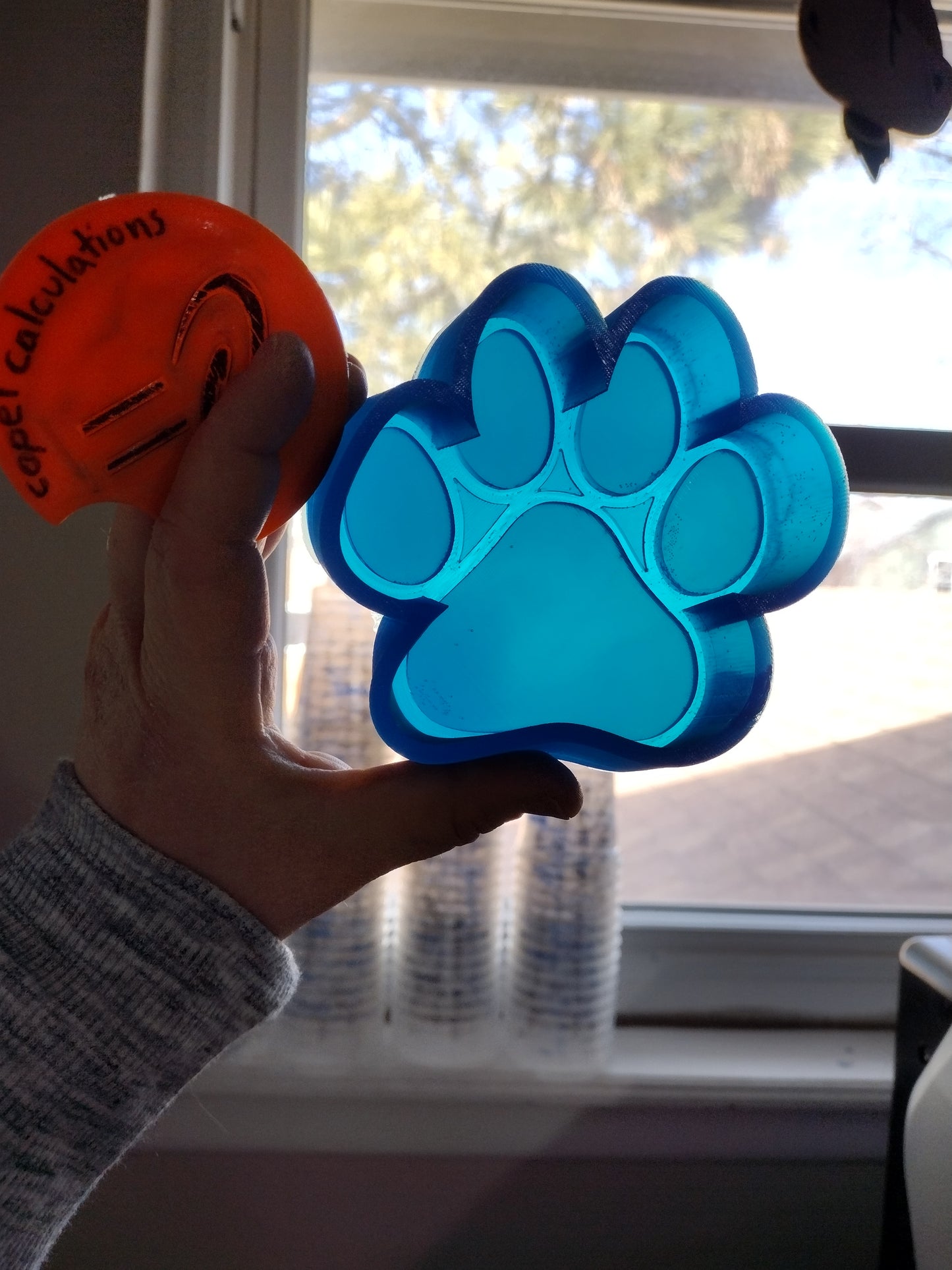 Paw Print Shaker Mold