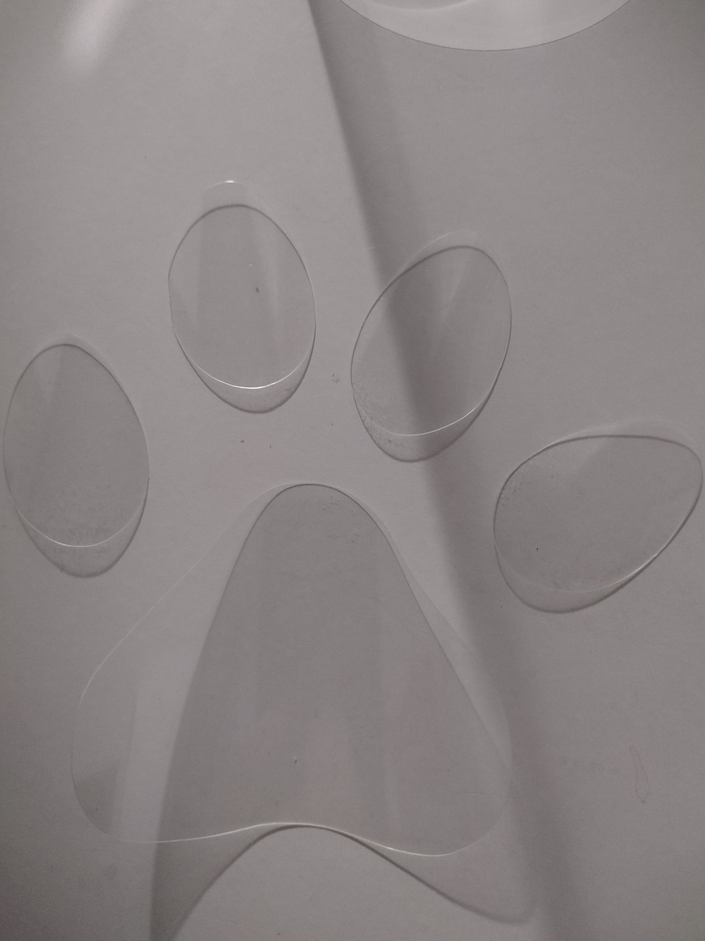 Plastic Sheets for Paw Print Shaker Mold