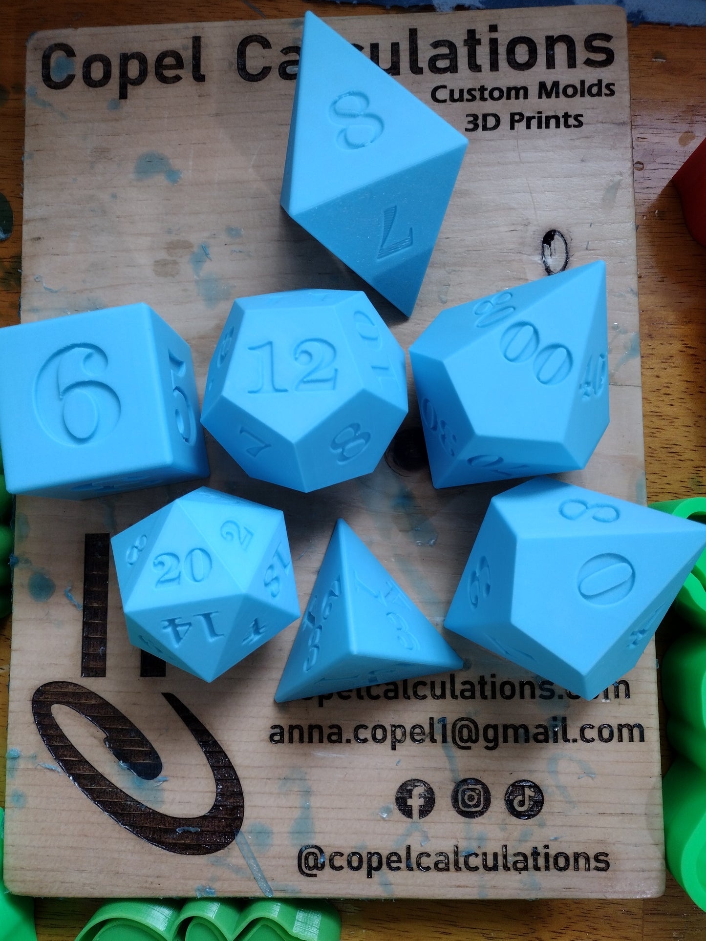 3d Printed Dice Set