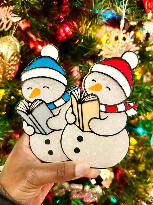 Snowman with Book