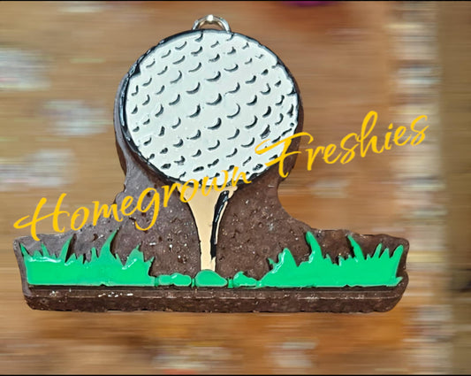 Golf Ball and Tee