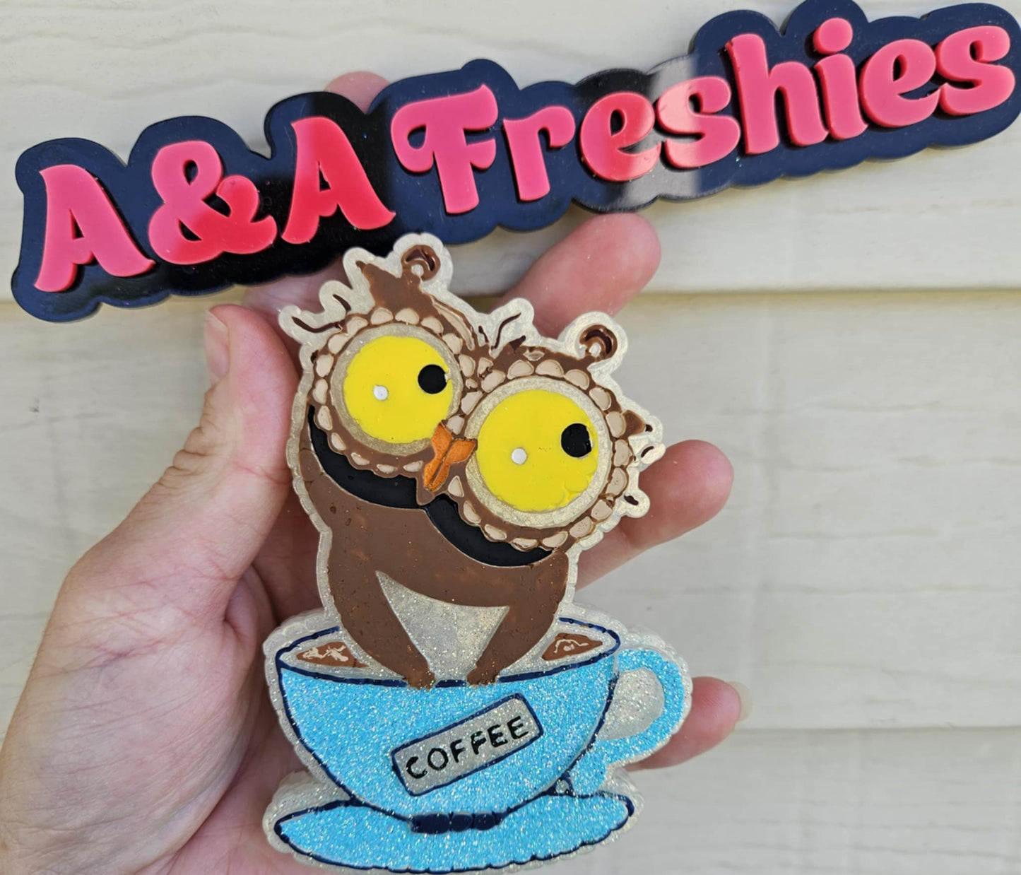 Crazed Coffee Owl